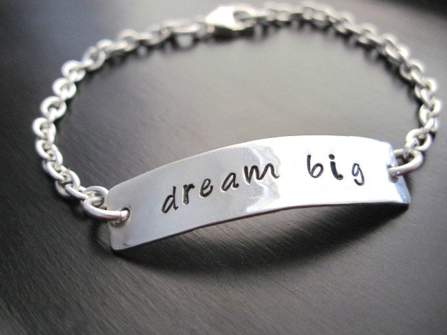 Sterling Silver "Dream Big" Bracelet