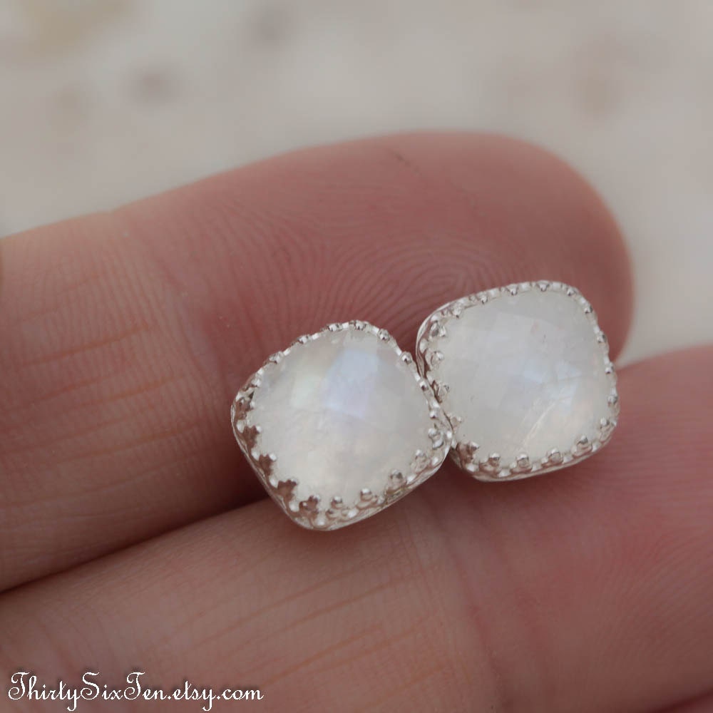 Elegant Princess Moonstone Earrings, Bridesmaid, Wedding