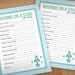 WISHING on a STAR ADVICE Cards in Seafoam for Baby Shower- Instant Printable Download