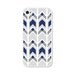Cobalt Blue Ikat Chevron Tribal iPhone 4 Case - Plastic iPhone 4 Cover - Southwest Geometric iPhone 4 Skin - Grey White Cell Phone