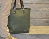 THOMPSON, Canvas Shoulder Tote Bag