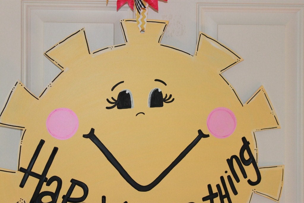 Sun Happy Everything door hanger