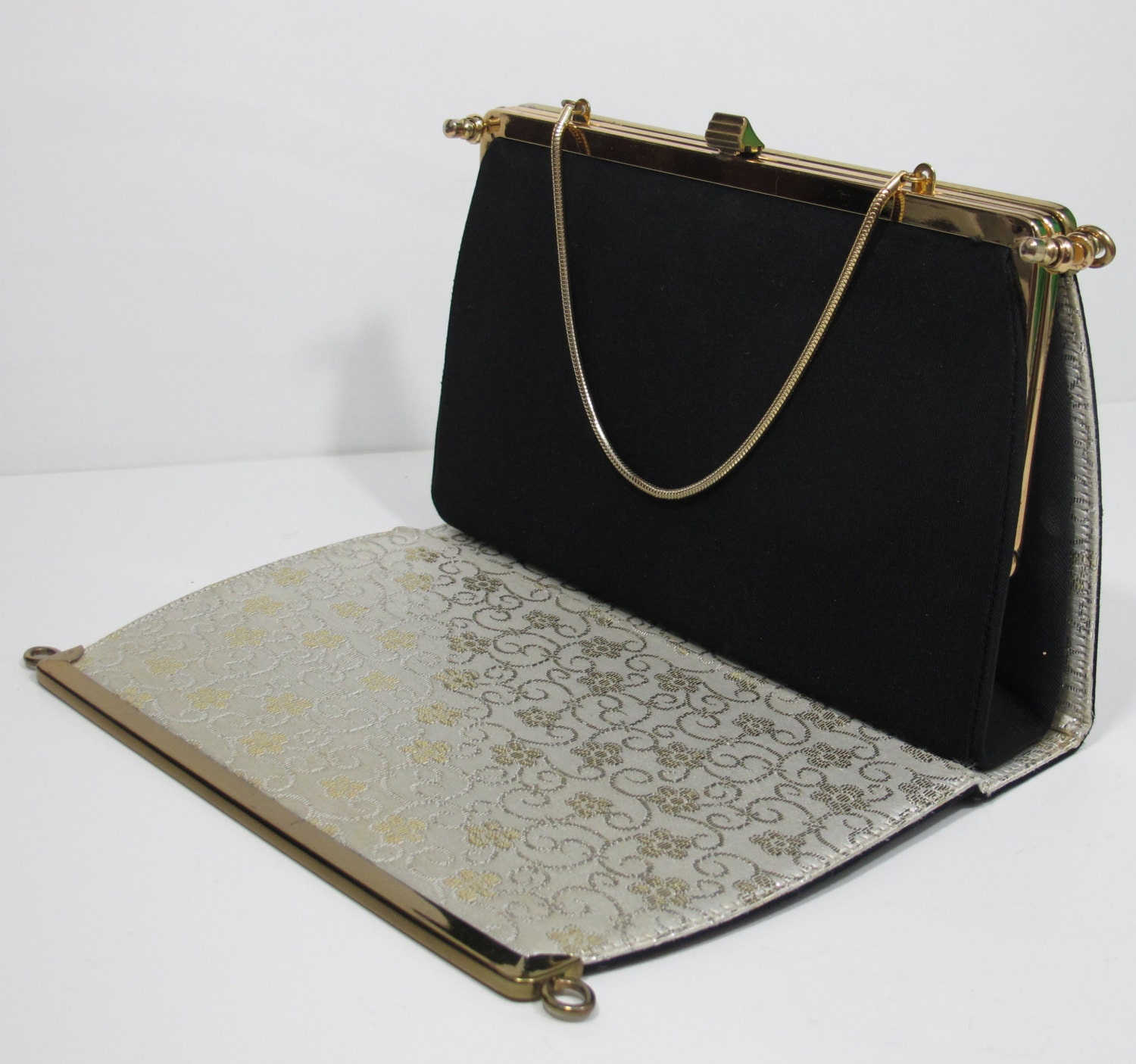 Vintage 2 Way interchangable Purse, use as black or silver
