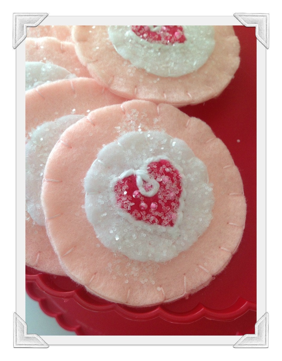 Sugared Valentine Tea Cookies