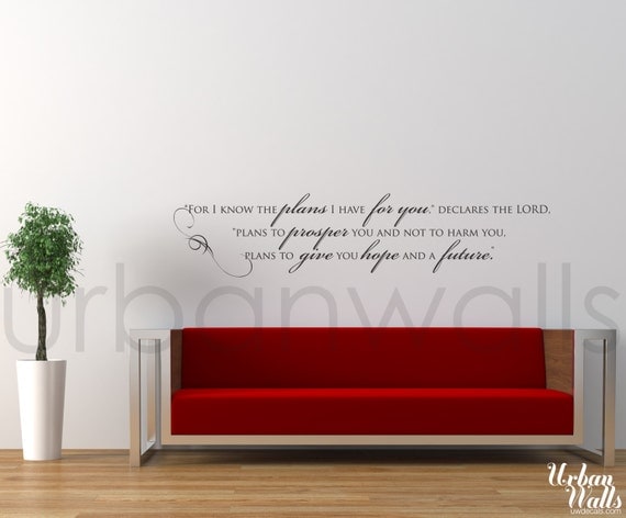 Vinyl Wall Sticker Decal Art - Hope and a Future
