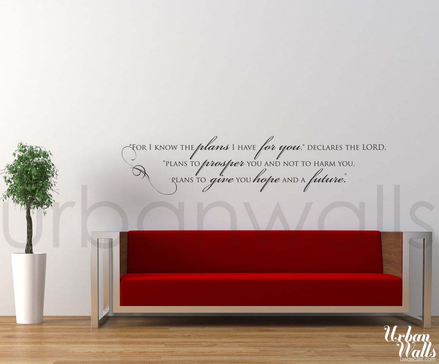 Vinyl Wall Sticker Decal Art - Hope and a Future