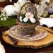LARGE Rustic Wood Tree Slice Centerpiece - Personalized - 10 - 13 inch diameter