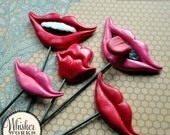Plastic Smiles on STEEL RODS - The Luscious Lassies - Set of 5 Il_170x135