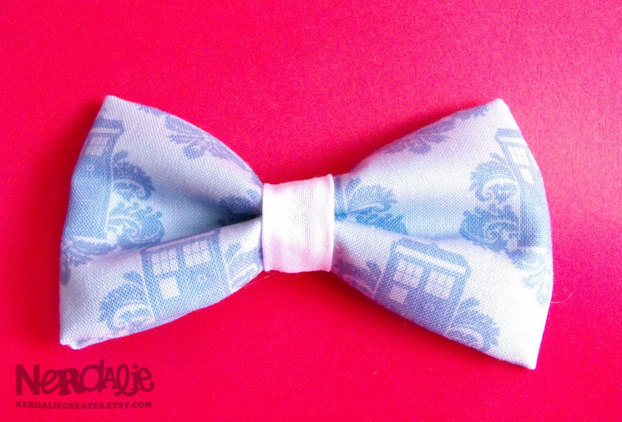 Dr. Who Tardis Victorian Hair Bow - Ready to Ship