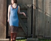 Farmland lace-and-jersey '20s frock
