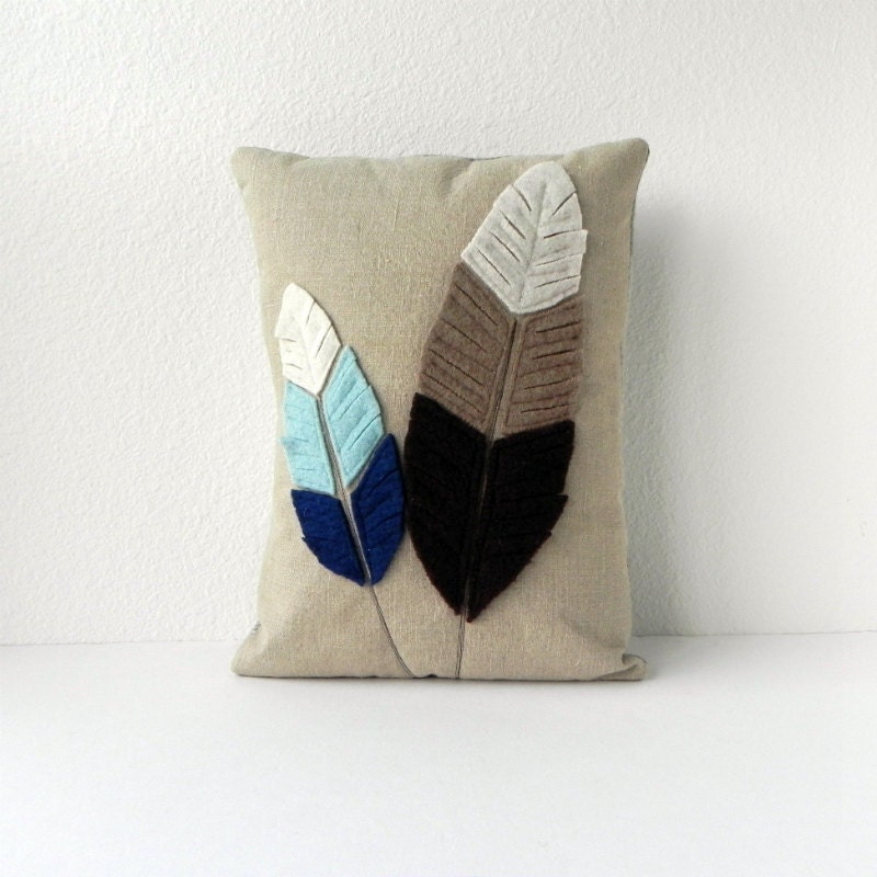 Feathered Pillow Cover