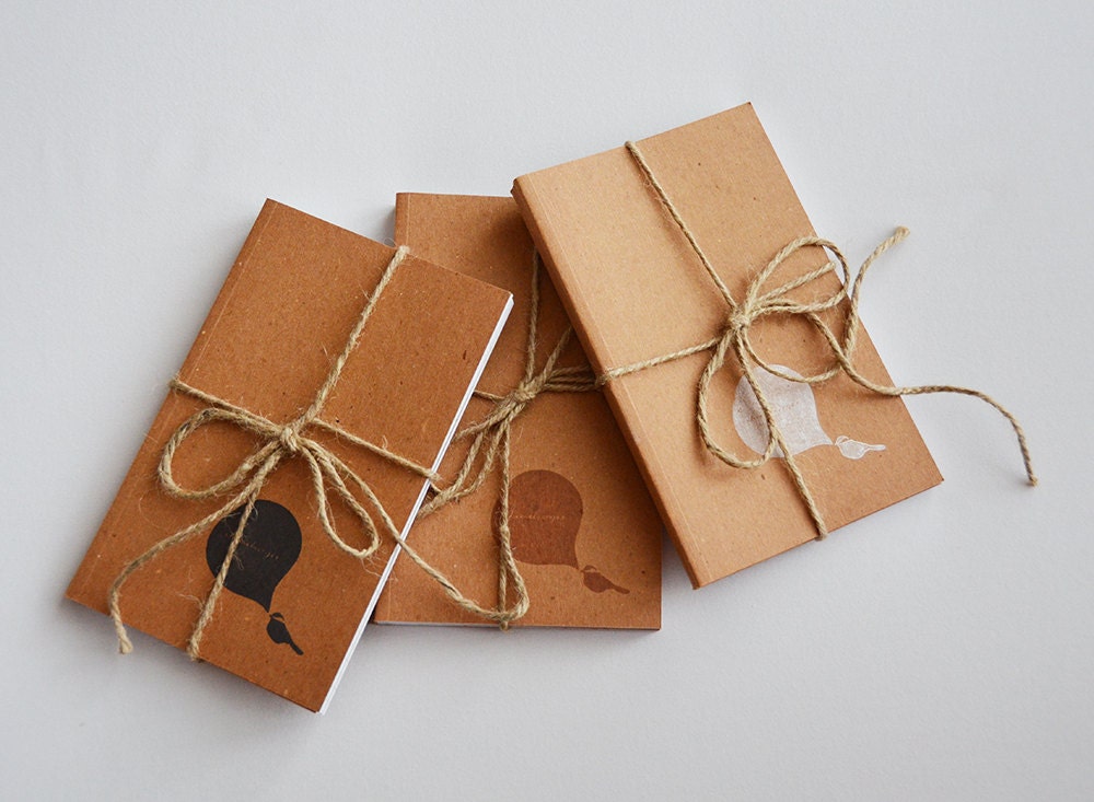 Lined Cheeseburger Chickadee Writers. Set of Three.