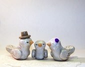 Vintage Silver Wedding Cake Topper - Choice of Colors