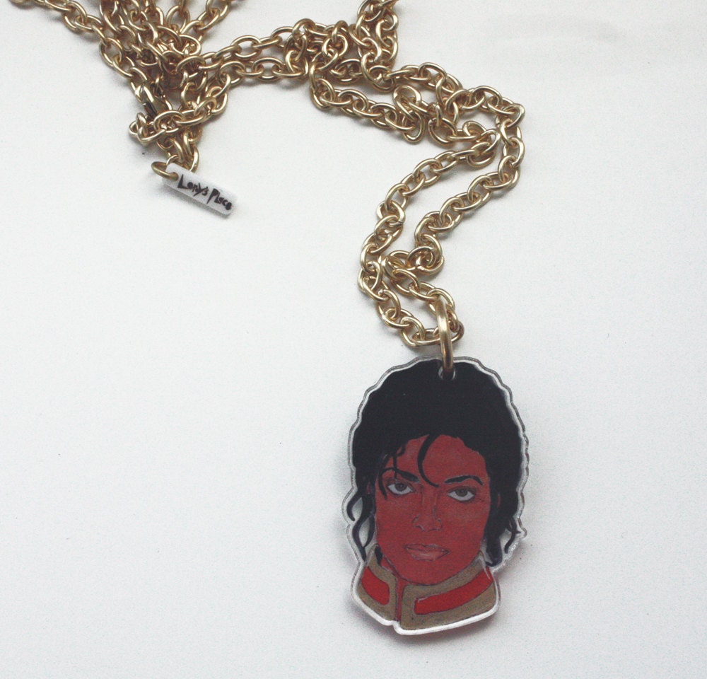 King of Pop Acrylic Necklace