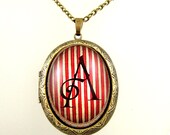 Personalised Necklace Personalised Pendant Necklace UK Seller Personalized Necklace Carnival Style Locket Necklace Bridesmaid Gift