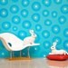 Eames lounge chair, mid century modern diorama, white bunny - Rabbits At Rest 8 x 10