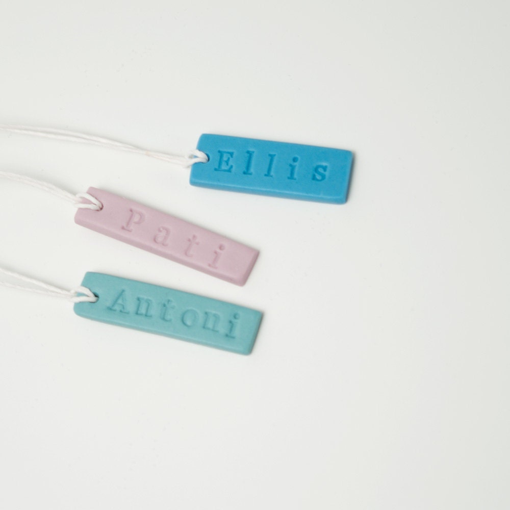 Personalised Porcelain Gift Tag , Porcelain Gift Label
