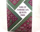 Sample Blocks Quilt Book "Great American Quilts 1989"  Quilt Patterns and How to Quilt Samplers
