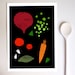 Good Food 2 Kitchen print 8.3" x 11.7"- A4 - high quality fine art print