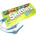 Skittles Recycled/Upcycled Candy Wrapper Bookmark with Glow-in-the-Dark Beads