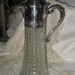 Vintage Italy Silverplate Crystal Carafe BeaUTifUl Collectable Serving Piece Made In Italy