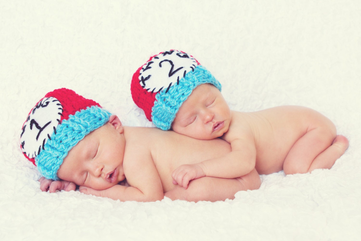 Thing One, Thing Two hats for two kids or Twins