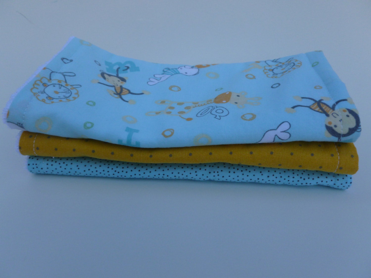 Burp Cloths (set of 3) - Zoo Nursery
