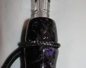 Deep Purple Black and Violet handmade quackpipe duck call by Hot Off the Lathe