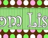 Custom Listing for Michelle  Need By MAy 26th