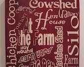 Mad-4-Grads Super Sale At The Farm, Places on the Farm, 12x12 Canvas ART