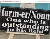 Mad-4-Grads Super Sale Farmer, A Definition -  Expressive Art on Canvas wall decor for Dorm, kitchen,farm house, barn, family room wall art