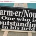 Mad-4-Grads Super Sale Farmer, A Definition - Expressive Art on Canvas wall decor for Dorm, kitchen,farm house, barn, family room wall art