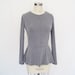 Long sleeve, Peplum Gray shirt