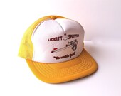 Yellow Retro Randomness Lickity Splitter Two Tone Snapback Cap
