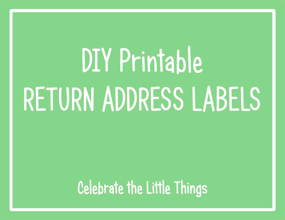 DIY Printable Return ADDRESS Labels Il_170x135