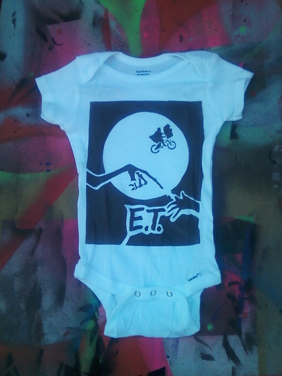 cute baby onesie 1980s E.T. extra terrestrial ET 80s movie