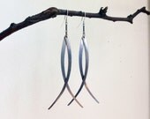 Selene // Silver Shoulder Duster Earrings - Long Length