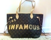 THE INFAMOUS - Original Design - Louis Vuitton Inspired Tote Bag - Art for Your Arm