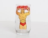 Vintage 80s Hulk Hogan Drinking Glass