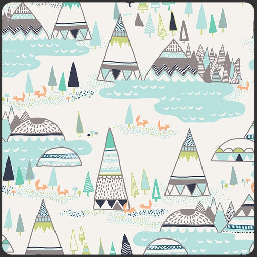 Woodland Pine from the Indian Summer collection by Sarah Watson--Fat Quarter