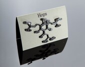 Hops Chemical Structure Pin in Sterling Silver