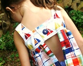 The Tilly Top - 12 Months to 7 Years. Boats & Patchwork