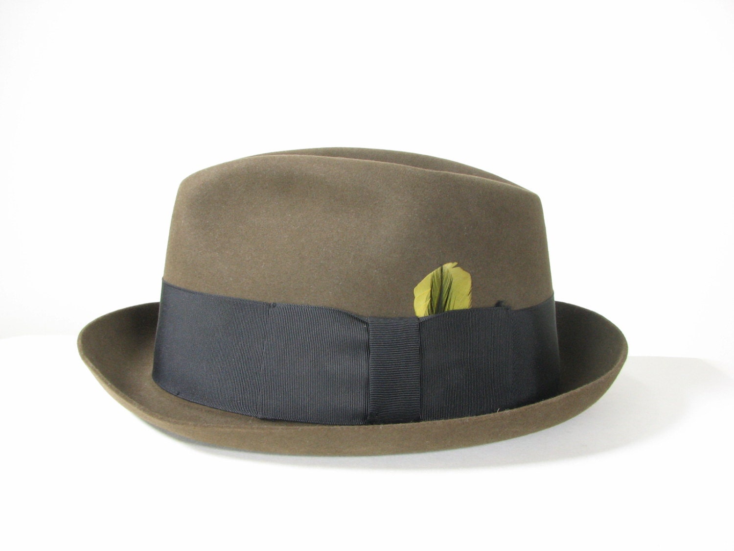 Mens 50s Gangster Fedora Hat Resistol 7 1/4