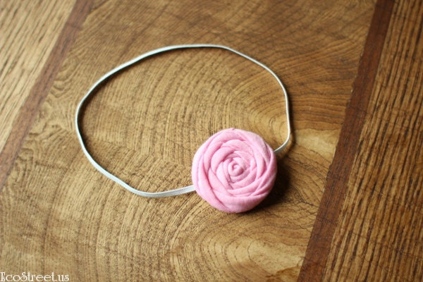 Baby Headband, Pink Newborn Headband, Great for Photo Prop