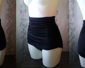 Grace Ruched Front High Waist bottoms in Black