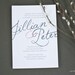 Calligraphy Script Wedding Invitation Suite (Sample)