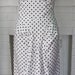 RESERVED-Marilyn Monroe Dress-Polka Dot Wiggle Pinup-Seven Year Itch Hallway Dress-Custom Made to Size