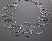 silver loops and hoops - the aubrey necklace