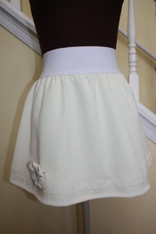Little Wedding Skirt...Creamy White...S/M