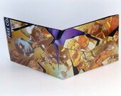 Comic Book Wallet// Infinity// Hawkeye, Beast, Scarlet Witch, Rogue, Thor, Captain Marvel, Sunfire, Hulk, Wasp, Gladiator, and Black Widow
